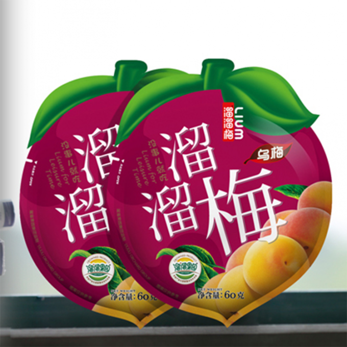 Bolso especial de encargo del embalaje de la forma para la fruta preservada / los frutos secos / el caramelo
