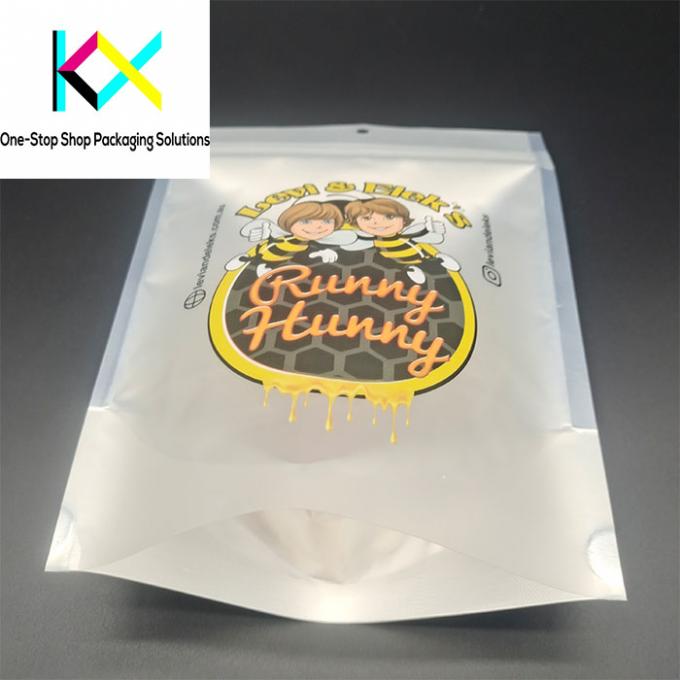 CMYK Bolsas de plástico con cremallera reabreble de color para envases de alimentos 130um 3